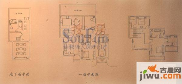 西山别墅莱濛溪谷6室3厅4卫328.1㎡户型图