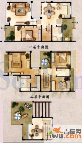 野鸭湖酩悦台4室2厅3卫207.6㎡户型图