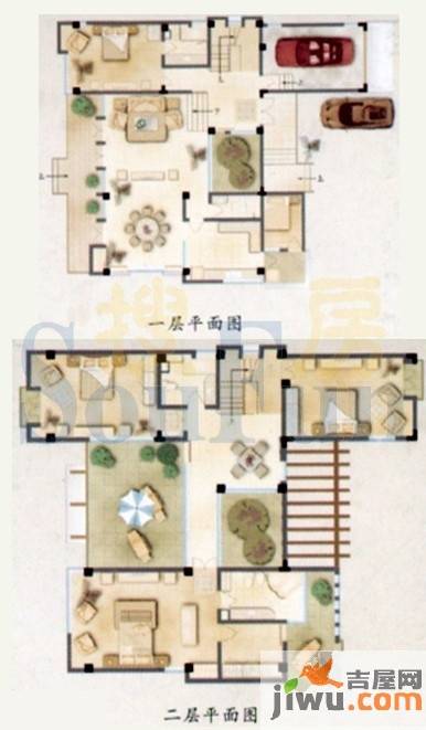 野鸭湖酩悦台5室3厅3卫365.9㎡户型图