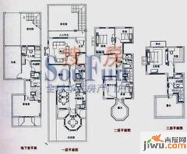 云大知城·牛津花园6室2厅4卫230.6㎡户型图