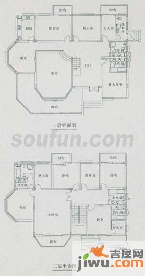 岭东紫郡9室3厅3卫495.8㎡户型图