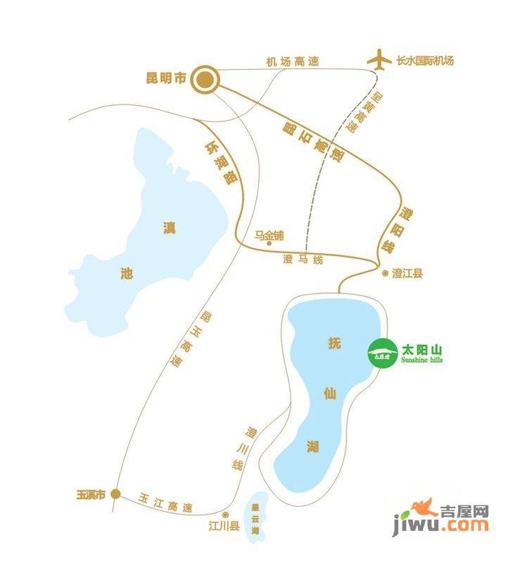 抚仙湖国际度假小镇位置交通图5