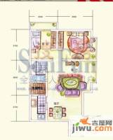 珍宝公寓2室2厅1卫83.4㎡户型图