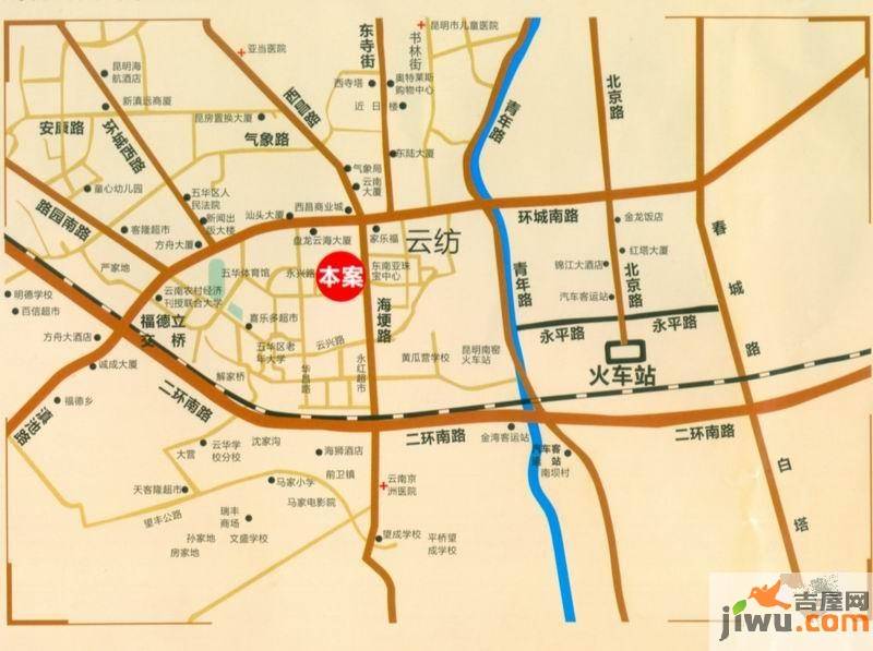 新都昌商业广场位置交通图