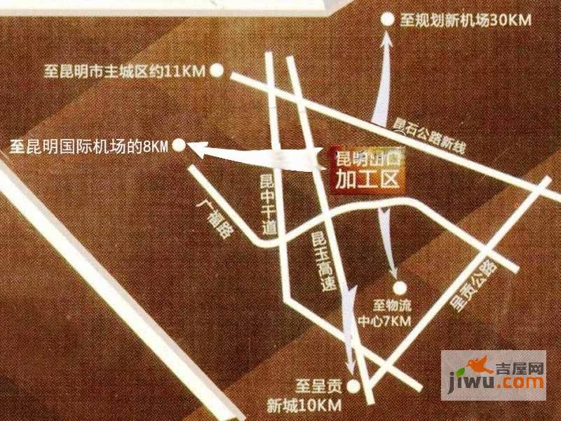 国际昆明珠宝城位置交通图1