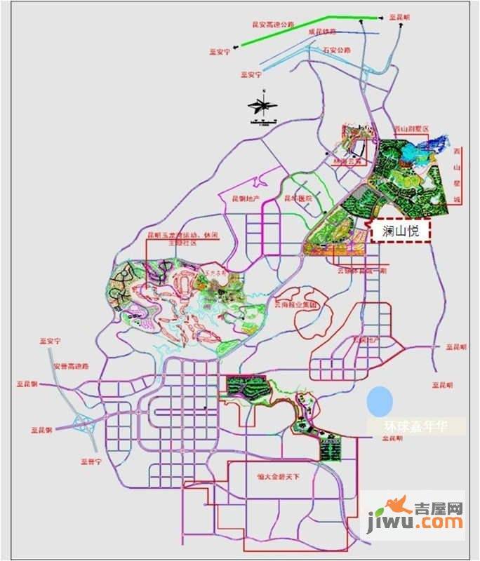 澜山悦位置交通图图片