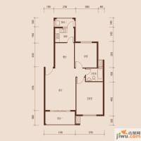 京东国际花园2室2厅1卫72.2㎡户型图