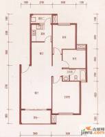 京东国际花园3室2厅1卫95㎡户型图