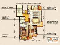 东方海德堡2室2厅2卫115㎡户型图