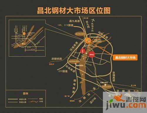 昌北钢材大市场位置交通图图片