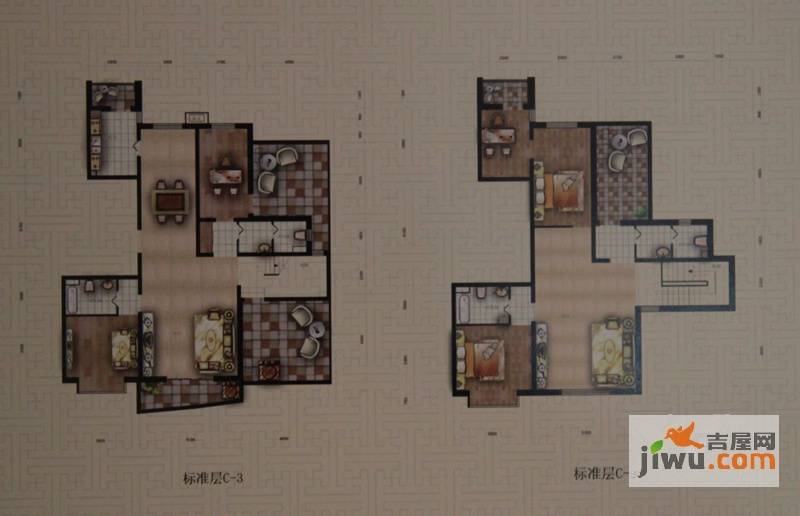 隆鑫传世家4室3厅4卫273.7㎡户型图