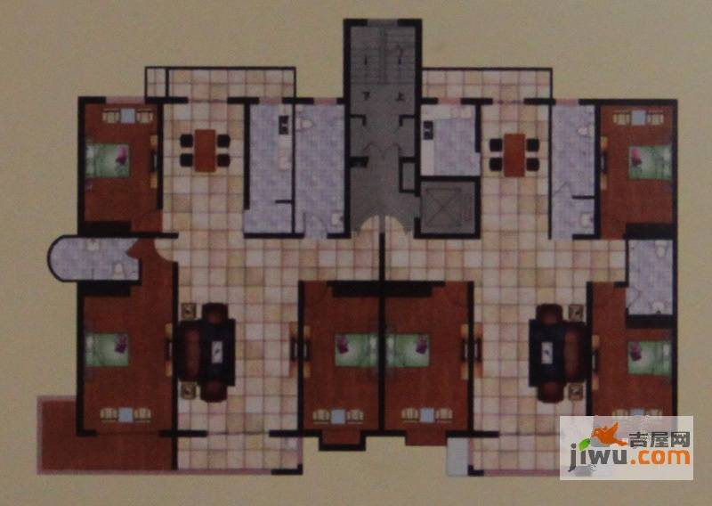 馨香园3室2厅1卫178㎡户型图