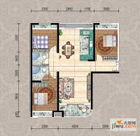 迁安天洋城4代3室2厅2卫121㎡户型图