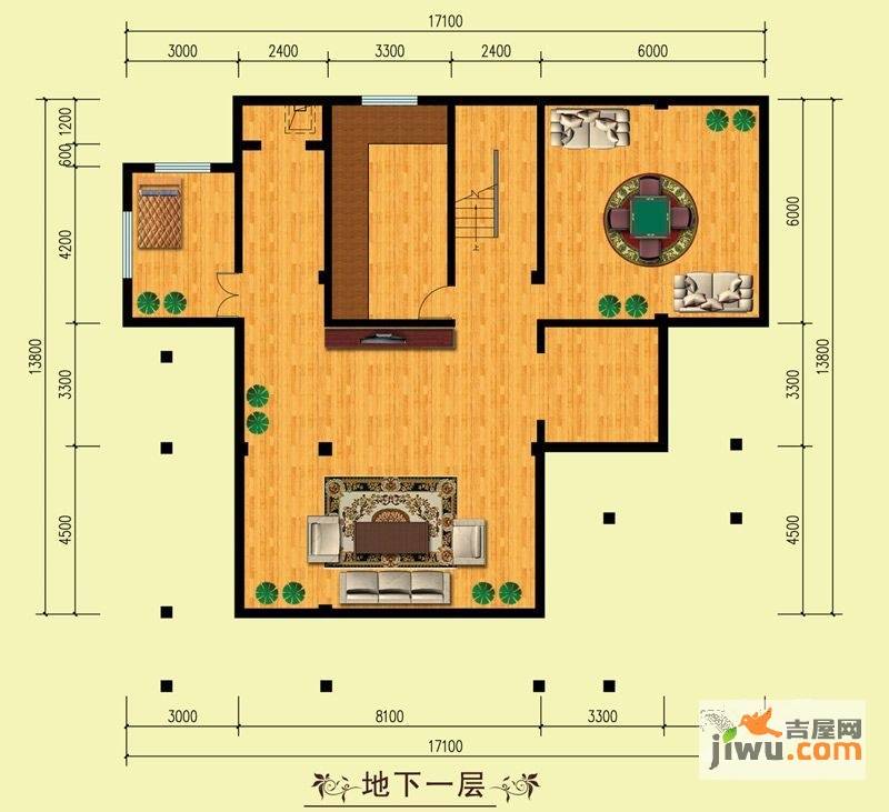 山水美居别墅2室2厅0卫177.6㎡户型图