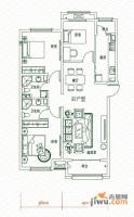 上东水郡3室2厅2卫126.4㎡户型图