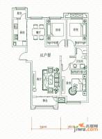 上东水郡3室2厅1卫115.8㎡户型图