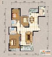 迁安天洋城4代3室2厅2卫130.8㎡户型图