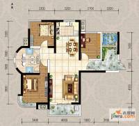 迁安天洋城4代3室2厅2卫125.8㎡户型图