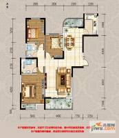 迁安天洋城4代3室2厅2卫130.8㎡户型图