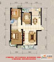 迁安天洋城4代3室2厅1卫113.6㎡户型图