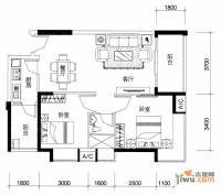 兰亭叙花园2室2厅1卫78.4㎡户型图