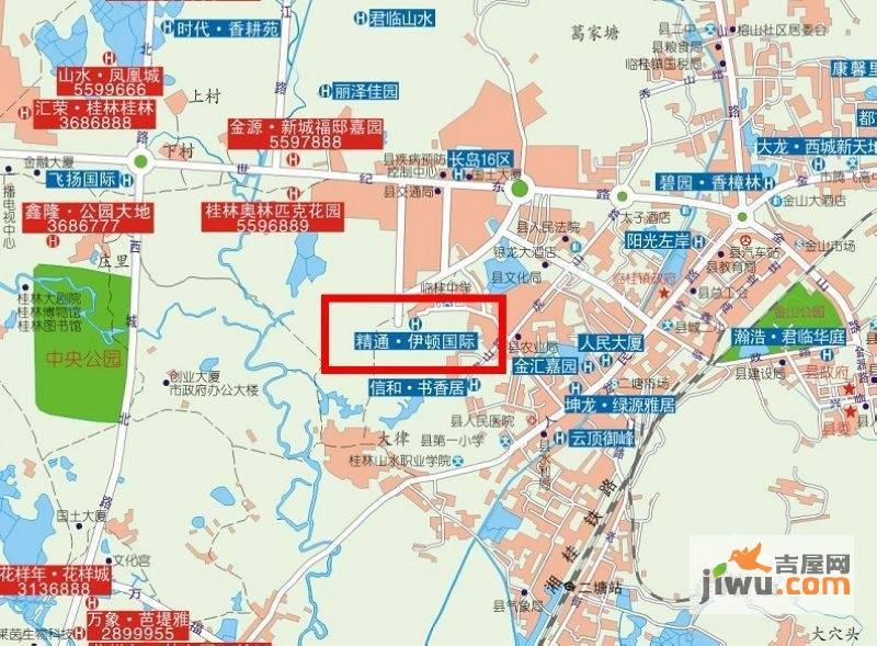 精通伊顿国际位置交通图图片