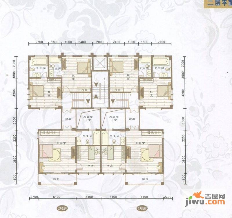 信昌穿山18号4室0厅3卫262.3㎡户型图