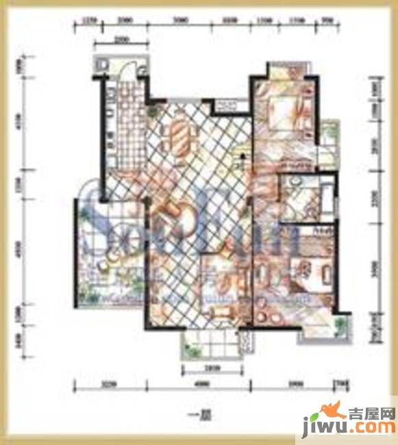 桂林奥林匹克花园5室2厅2卫189㎡户型图