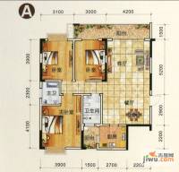 万象城益佳苑3室2厅2卫122.2㎡户型图