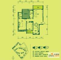 彰泰公园1号2室2厅2卫133㎡户型图