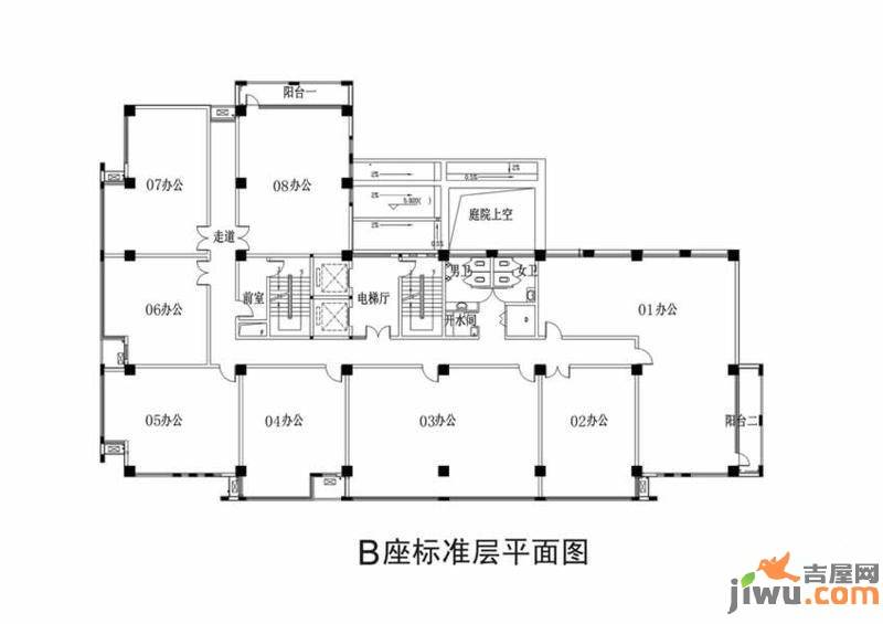 中瑞大厦普通住宅50㎡户型图