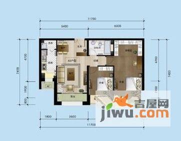 阳光怡园2室2厅1卫98㎡户型图