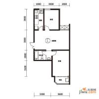 上洋国际2室2厅1卫92.5㎡户型图