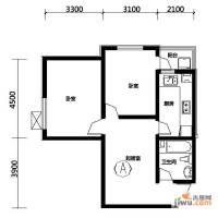 上洋国际2室2厅1卫74.9㎡户型图