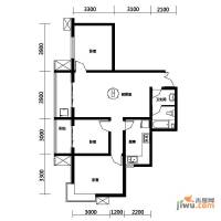 上洋国际3室2厅1卫115.6㎡户型图