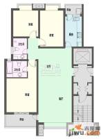 新天地自然康城三期3室2厅2卫122㎡户型图