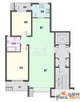 新天地自然康城三期2室2厅1卫90㎡户型图