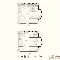 金正海悦天地3室2厅2卫户型图