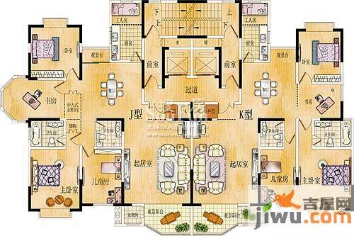 金正缔景城4室2厅2卫220㎡户型图