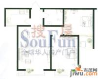 芝兰明仕二期2室2厅1卫85.5㎡户型图