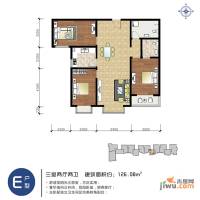 逸格3室2厅2卫126.1㎡户型图