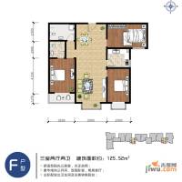 逸格3室2厅2卫125.5㎡户型图