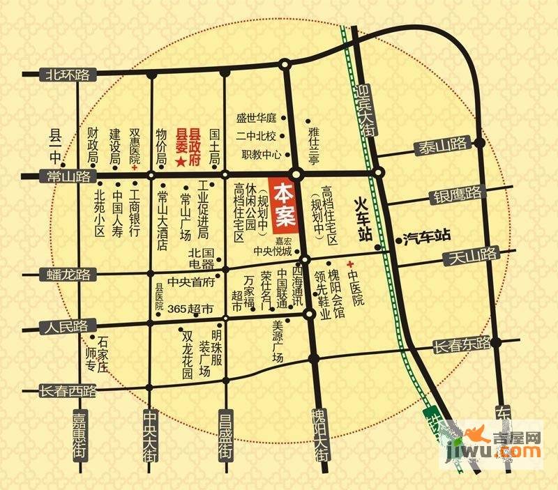 聚元商业城位置交通图图片