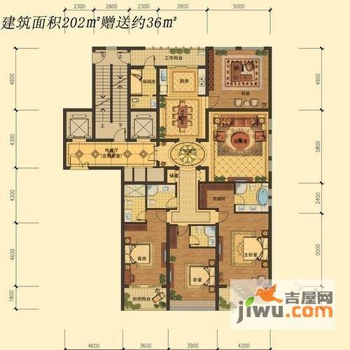 天一国际普通住宅202㎡户型图