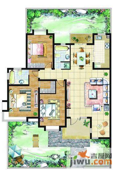 九里岭秀4室2厅2卫137㎡户型图