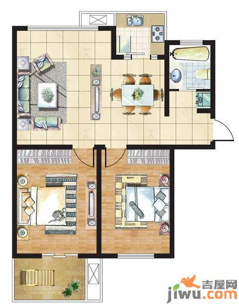 九里岭秀4室2厅2卫137㎡户型图