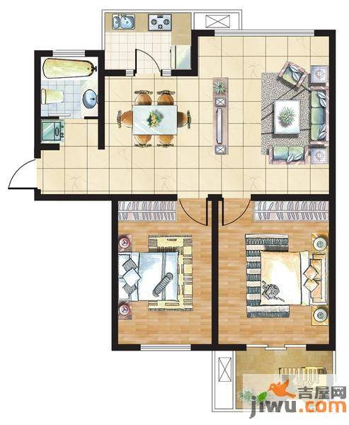 九里岭秀4室2厅2卫137㎡户型图