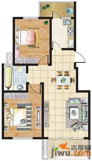 九里岭秀4室2厅2卫137㎡户型图