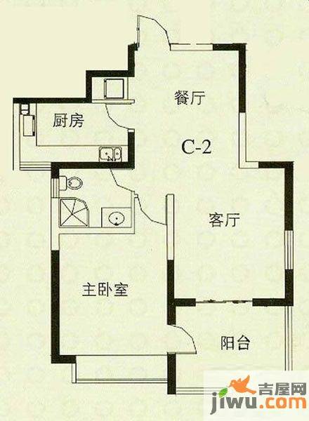 华辰丽景3室2厅1卫114㎡户型图