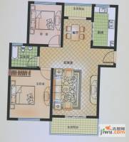 昌隆贵和苑2室2厅1卫92.3㎡户型图